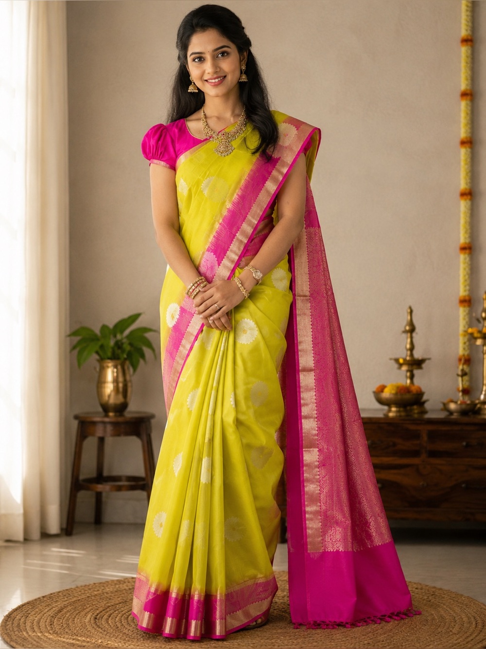 Womens vintage silk saree